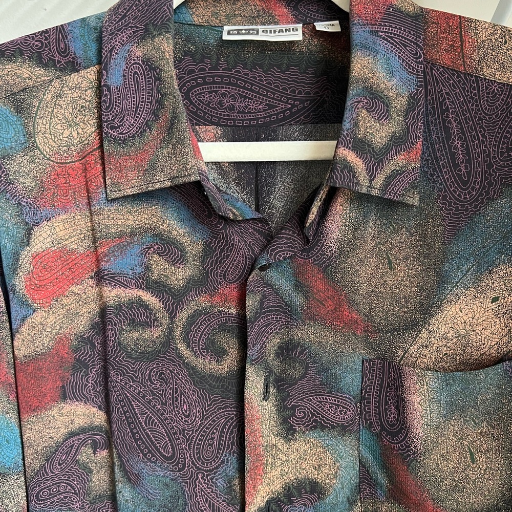 Multicolor Paisley Button-Up Shirt